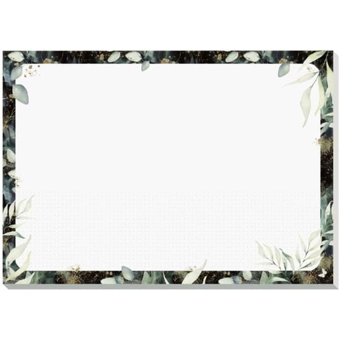 Sigel bureau onderlegger A3 Jolie Glamorous Leaves 30 vel ongedateerd