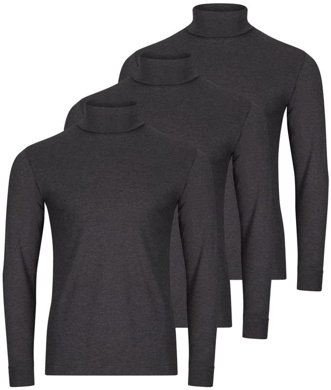 RAGMAN Heren shirt met rolkragen 3 pack Basic