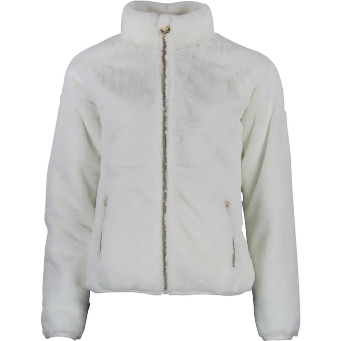 Vrouwen fleece jas met nep bont Peak Mountain Arendel