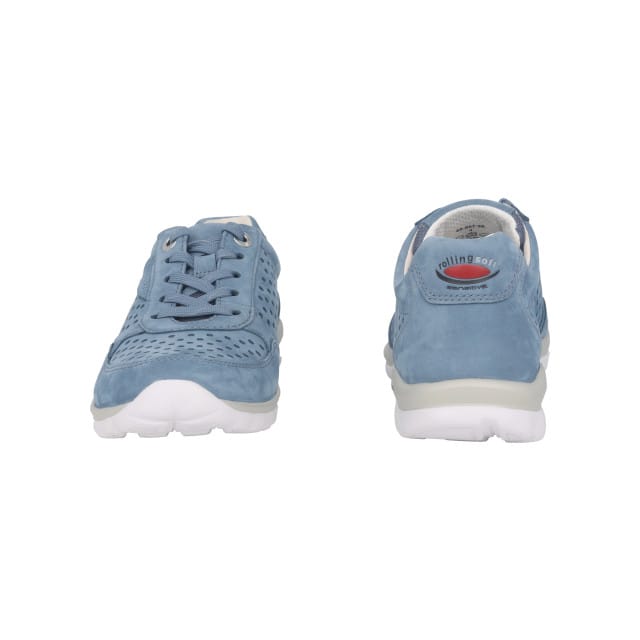 Gabor rollingsoft sensitive 66.967.26 - dames rollende wandelsneaker - Blauw - maat 40.5 (EU) 7 (UK)