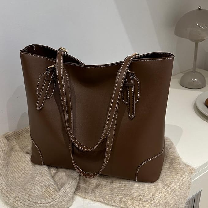 Niche Tas Dames Nieuwe Mode Commuter Tote Bag Dames Ins Grote Capaciteit Schoudertas black
