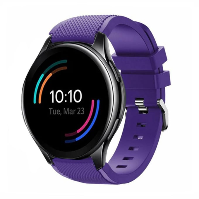 OnePlus Watch siliconen band (paars)