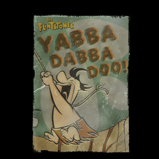 The Flintstones Yabba Dabba Doo! Men's T-Shirt - Black - M