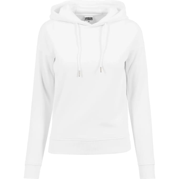 Dames sweatshirt met capuchon urban Classic basic côtelés