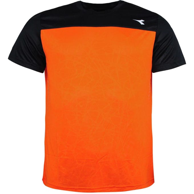 Diadora Logo Heren Oranje T-Shirt