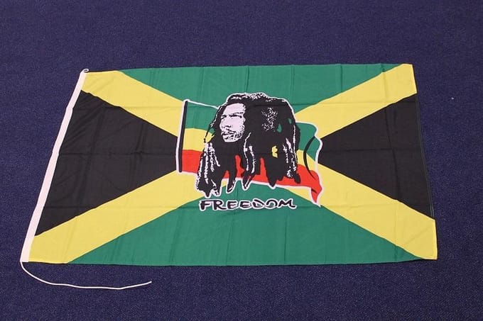 Bob Marley Jamaica vlag 100 x 150 cm