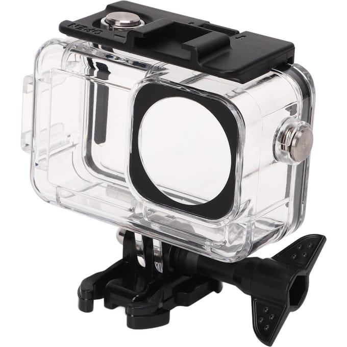 Actiecamera's Duikbehuizing 40m Waterdichte Onderwater Beschermende Behuizing met Cold Shoe black