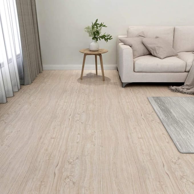 Zelfklevende PVC Vloerplanken 5,11 m² Lichtbruin Laminaat Tegels
