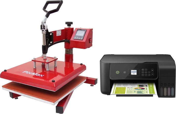Swing hittepers + sublimatieprinter - zilver - 38 cm - 10 vellen