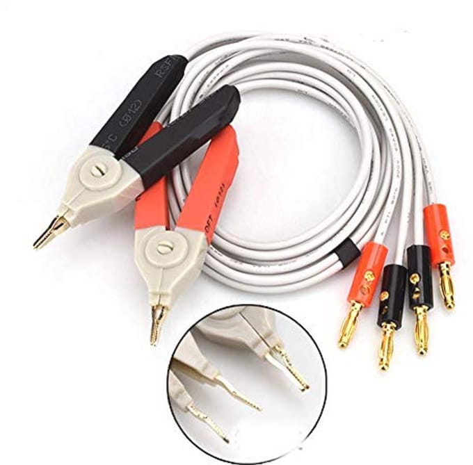 LCR Meter Test Leads - Kelvin Probe Draden met 4 Banaan Stekkers
