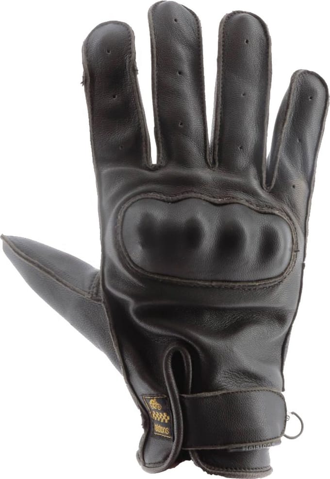 HELSTONS Roko Summer Men Lederen Handschoenen Bruin - Handschoen