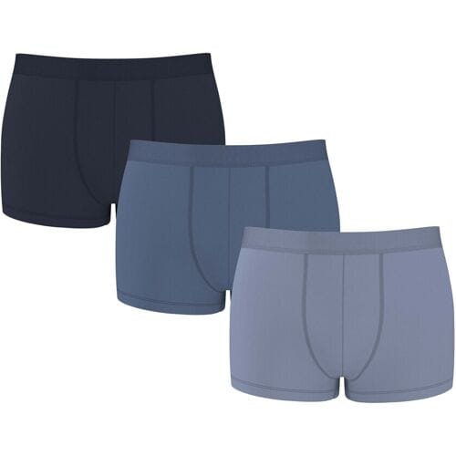 ESMARA MEN Set van 3 heren boxers (Donkerblauw/blauw, M)