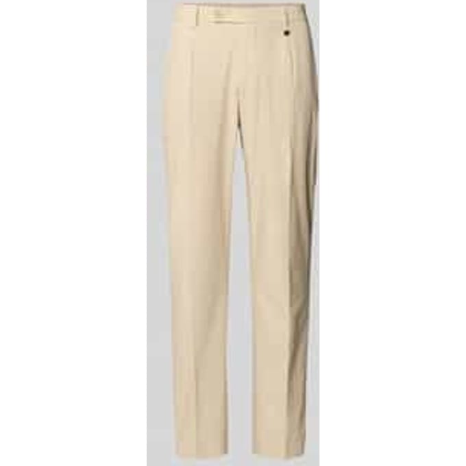 Regular fit broek met persplooien model 'LUIS'