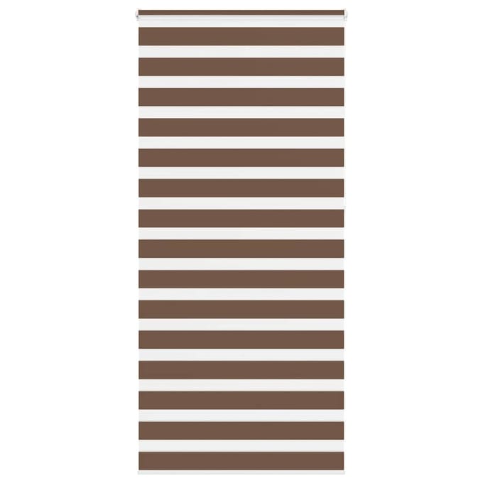 vidaXL - Zebra - rolgordijn - 110x230 - cm - stofbreedte - 105,9cm - polyester - bruin