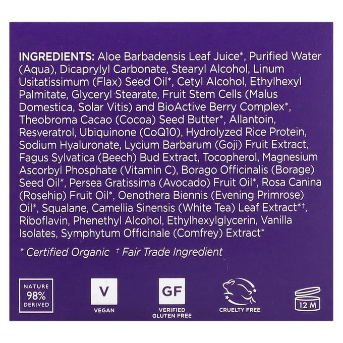 Nachtherstelcrème, Resveratrol Q10, Anti-aging, 1,7 fl oz (50 ml) white