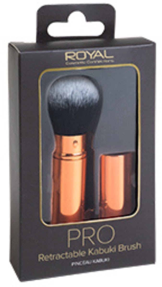 Royal Cosmetics | Retractable Pro Kabuki Brush - 9,5cm - reisformaat