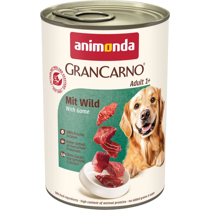 animonda GranCarno Original Adult 6 x 400 g - met Wild