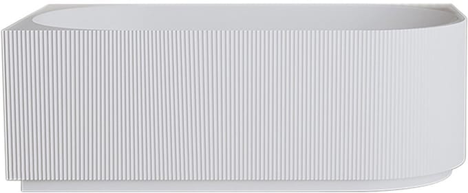 Wiesbaden Rivi Hoekbad Links 180 x 80 cm - Acryl Glans Wit