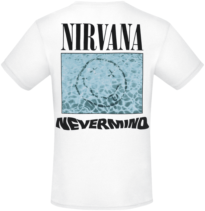 Nirvana T-shirt - Nevermind - XL tot 3XL - voor Mannen - wit