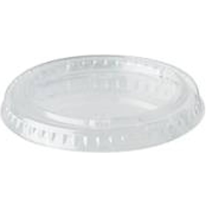 Papstar pure deksels, voor portiebekers, ø 60 mm, 50 stuks, PLA-vezels, transparant