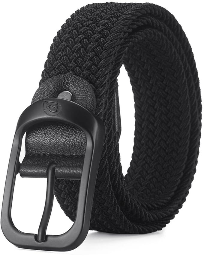 Elastische Geweven Herenriem - 110cm Verstelbare Canvas Riem met Gesp