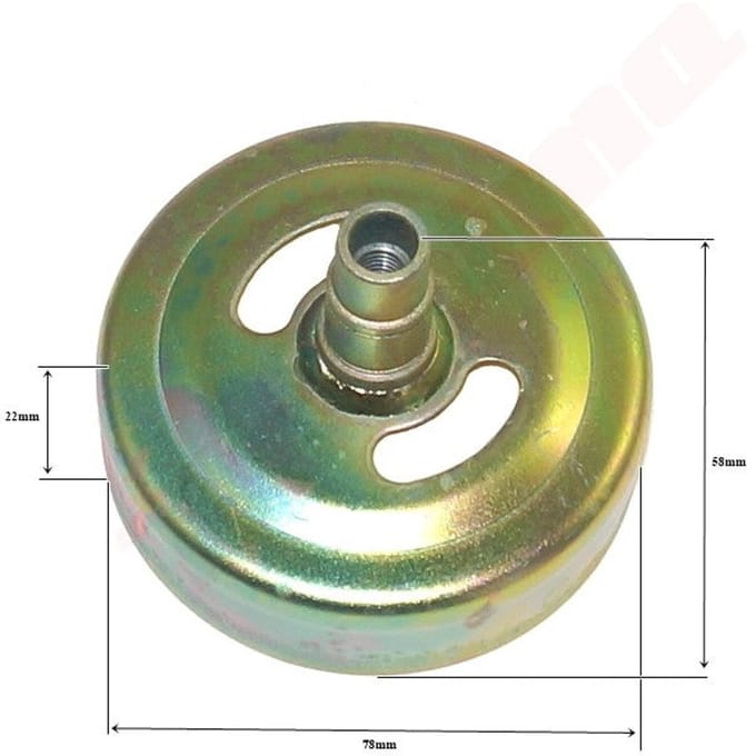 Koppelingstrommel passend op KOSY 78x24x58 8x1,25 KAWASAKI TD40