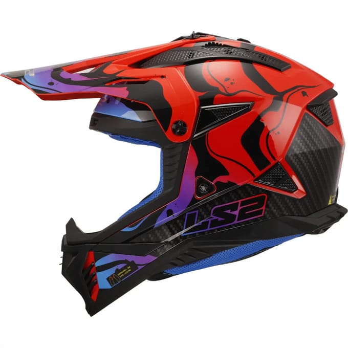 LS2 MX708 Fast II Wash Rood Offroad Helm - Helm