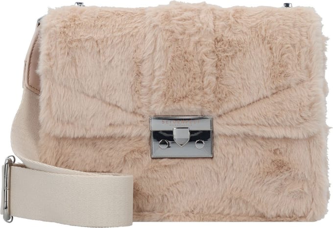 SEIDENFELT MANUFAKTUR Schoudertas Fluffy Roros Crossbody Bag Almond Beige