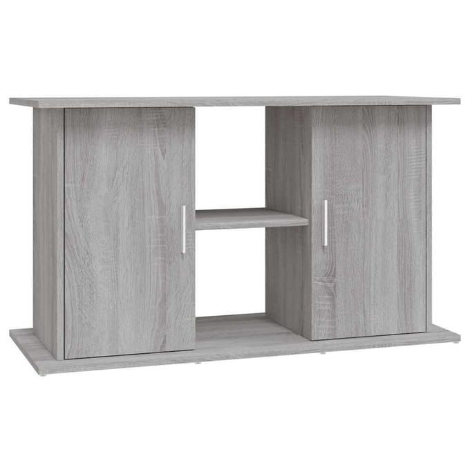 vidaXL - Aquariumstandaard - 101x41x58 - cm - bewerkt - hout - grijs - sonoma - eiken