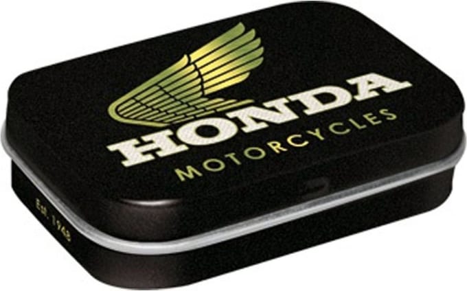 Pepermunt Blik Honda - Motorcycles Goud mint box 4 x 6 cm