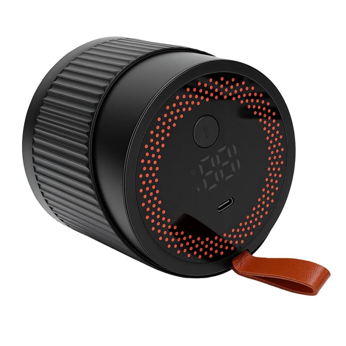 Elektrische Pot Vacuümsealer LED Display Oplaadbaar Draadloos Vacuüm Pot Afsluitmachine voor Brede Reguliere Mond Potten black