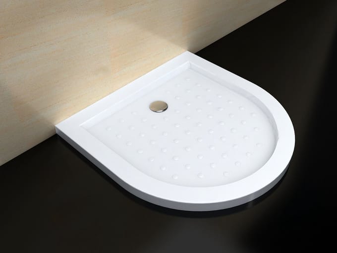 Sanifun douchebak Semi Circular LOW 900 x 900 M