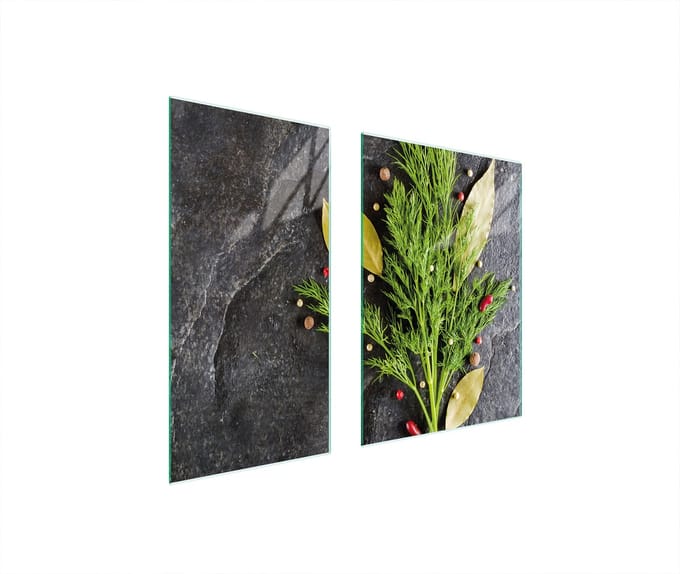 TMK ArtDeko - Snijplank - 75x52 cm - Glas - Groen