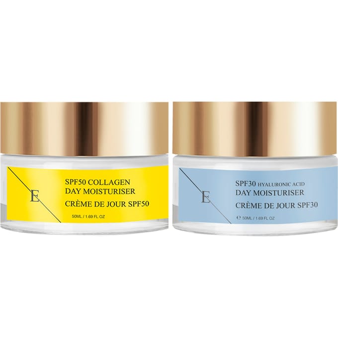 SPF 30 Hyaluronzuur Dagcrème 50ml + SPF 50 Collageen Dagcrème 50ml