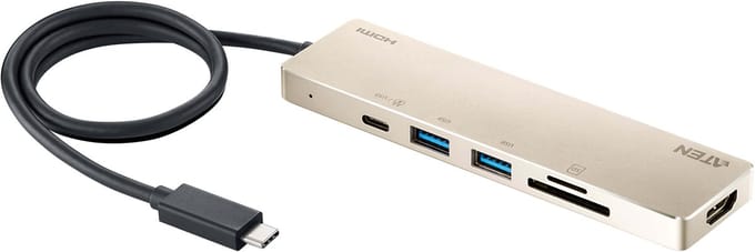 ATEN UH3239 - USB-C Mini Dock - Stroomdoorvoer - HDMI - Multiport