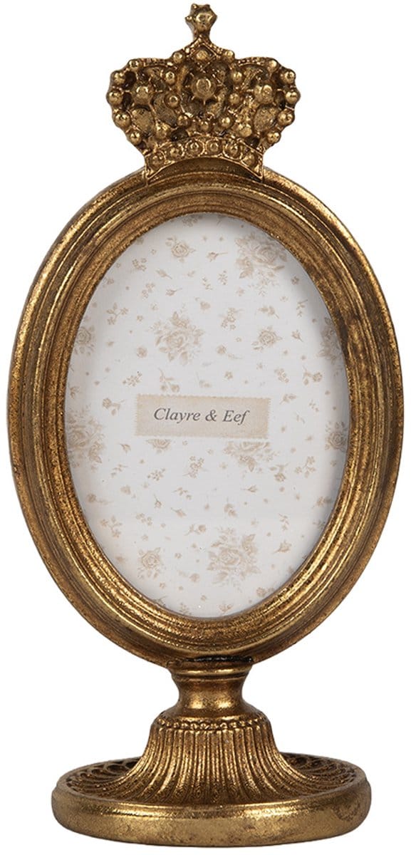 Clayre & Eef Fotolijst 7x9 cm Goudkleurig Kunststof