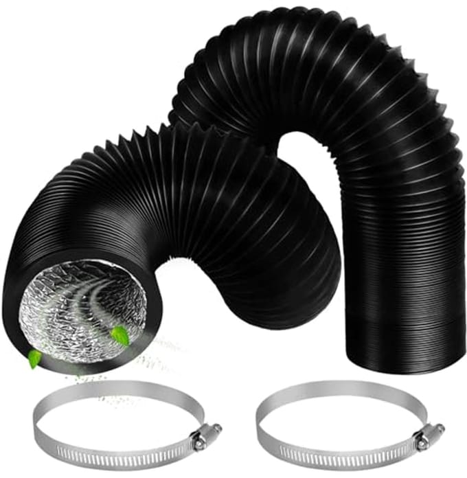Flexibele Afvoerslang 100 mm - 2 m Aluminium Buis voor Airconditioning, Droger en Afzuigkap