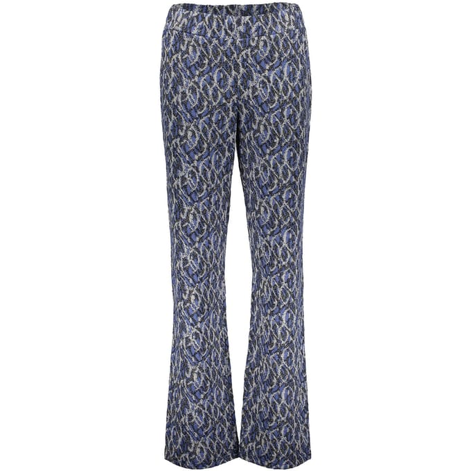 Geisha Pants Print Off-white/blue Maat: M | Wijde Broeken Outlet | Dames | Blauw