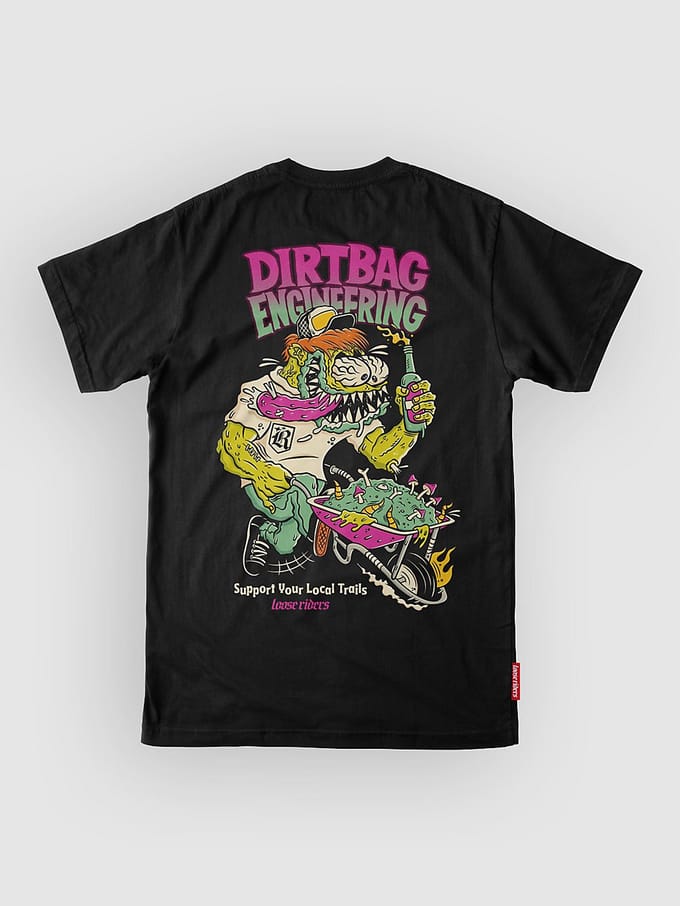 Loose Riders Dirtbag Engineering Tech Tee zwart