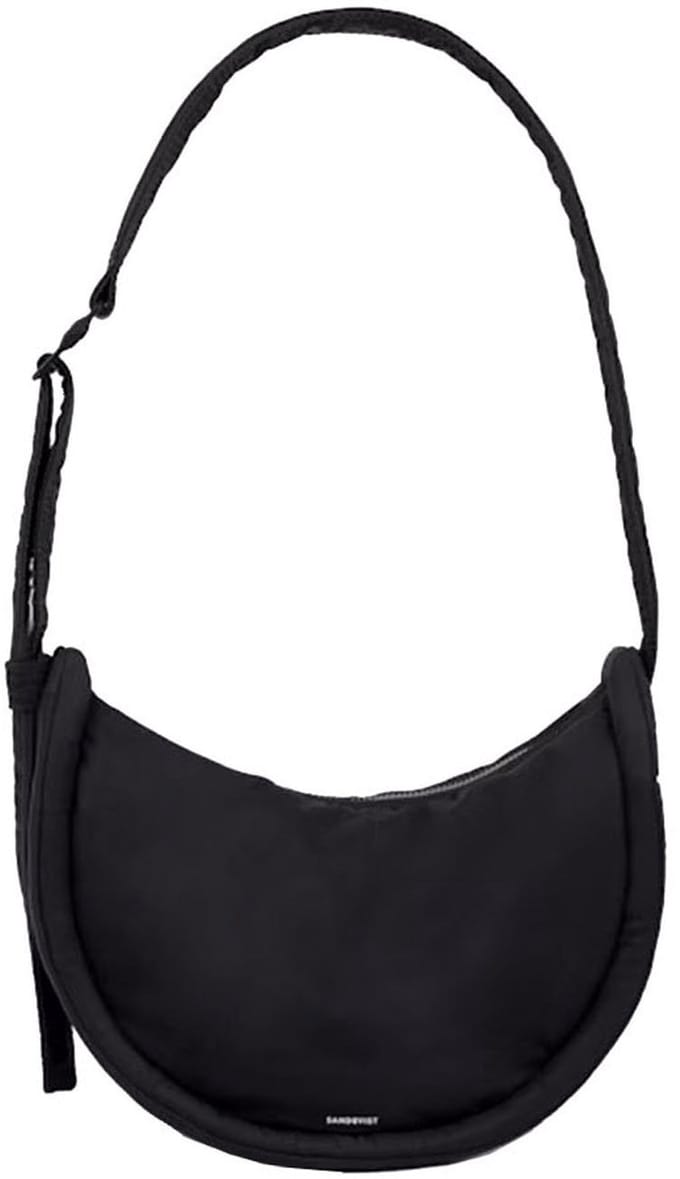 Sandqvist Curve Half Moon Bag S - Schoudertas 26 cm (black)