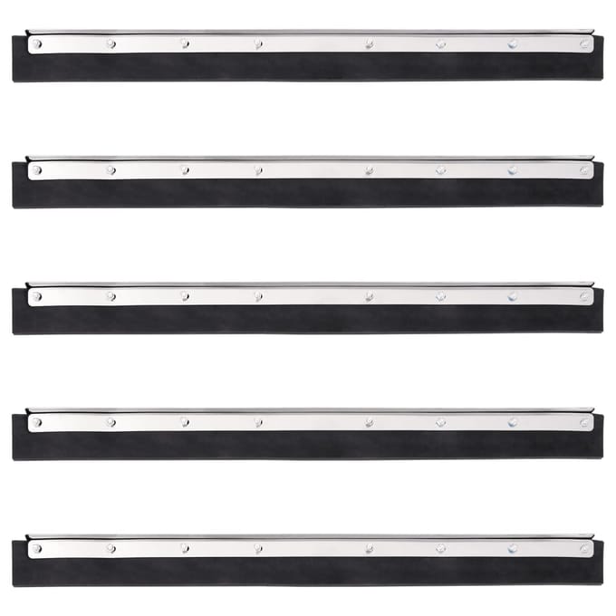 vidaXL - Vloerwisserkoppen - 5 - st - 60,5x2x5 - cm - staal - en - rubber