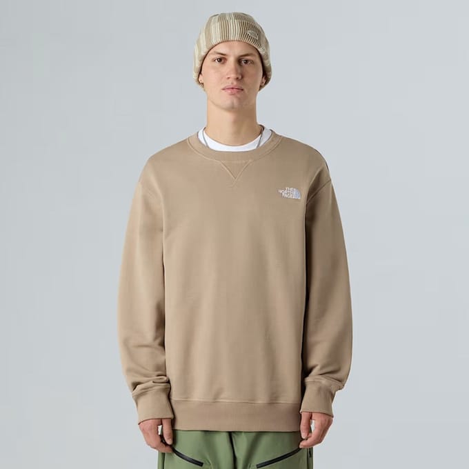 The North Face Essential Lite Crew Casual sweater heren Bruin XS