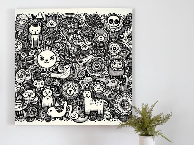 Kunstprint | Wanddecoratie | Dibond | 100 × 100 cm