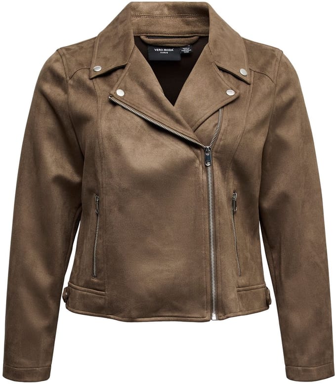 Vero Moda Curve Jas van imitatieleer VMCJOSE Jas