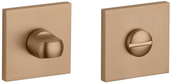 Stile toiletsluiting - WC-garnituur - 53 x 53 x 7 mm - lichtbruin