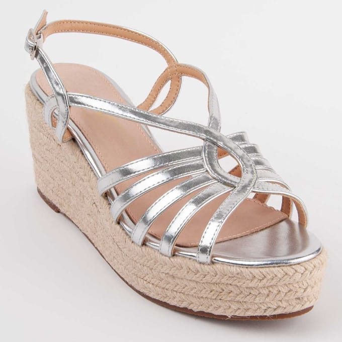 Montevita Sandalen Met Een Sleehak Salia6 Zilver