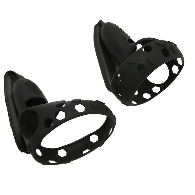 Siliconen Controller Cover voor Quest 2 Voorkom Uitglijden Valbestendig Beschermende VR Controller Grip black