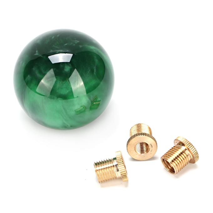 Ronde Knop voor Versnellingspook in Marmerstijl met Montageadapters blue