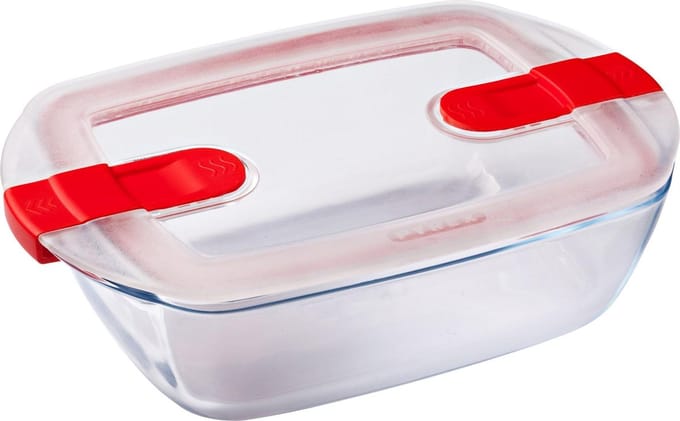 Cook &, Heat Voedselcontainer Rechthoek met Deksel 23 x 15cm