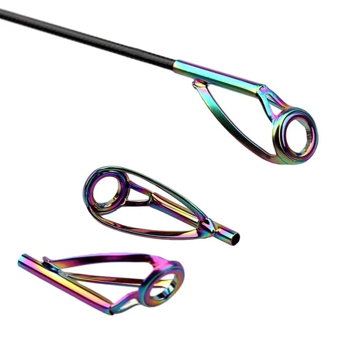 5 stuks Hengeltopogen Reparatieset DIY RVS Frames Keramische Ring Spinning Casting Hengel Tackle Tool 3.8